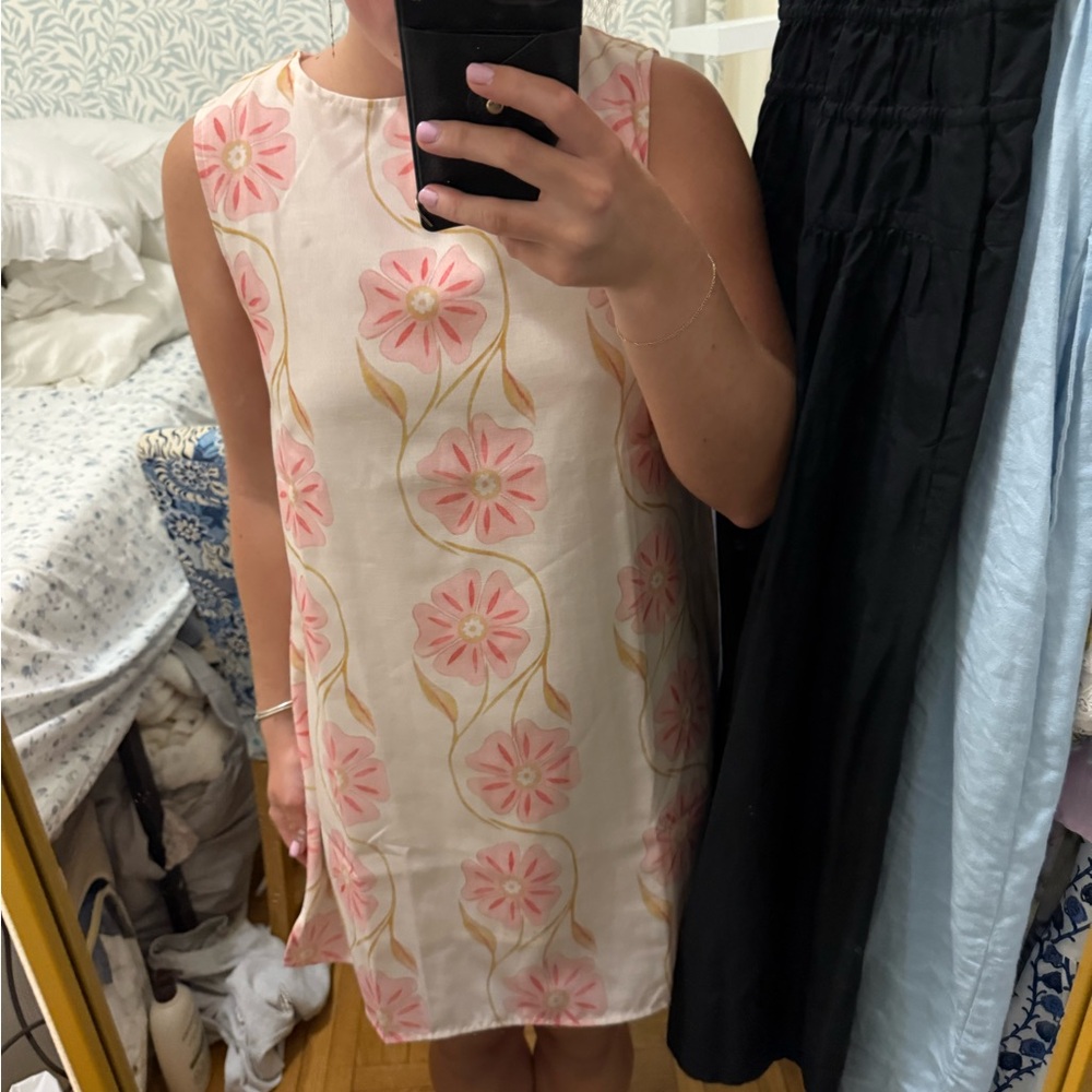 Floral Pink Mini Dress